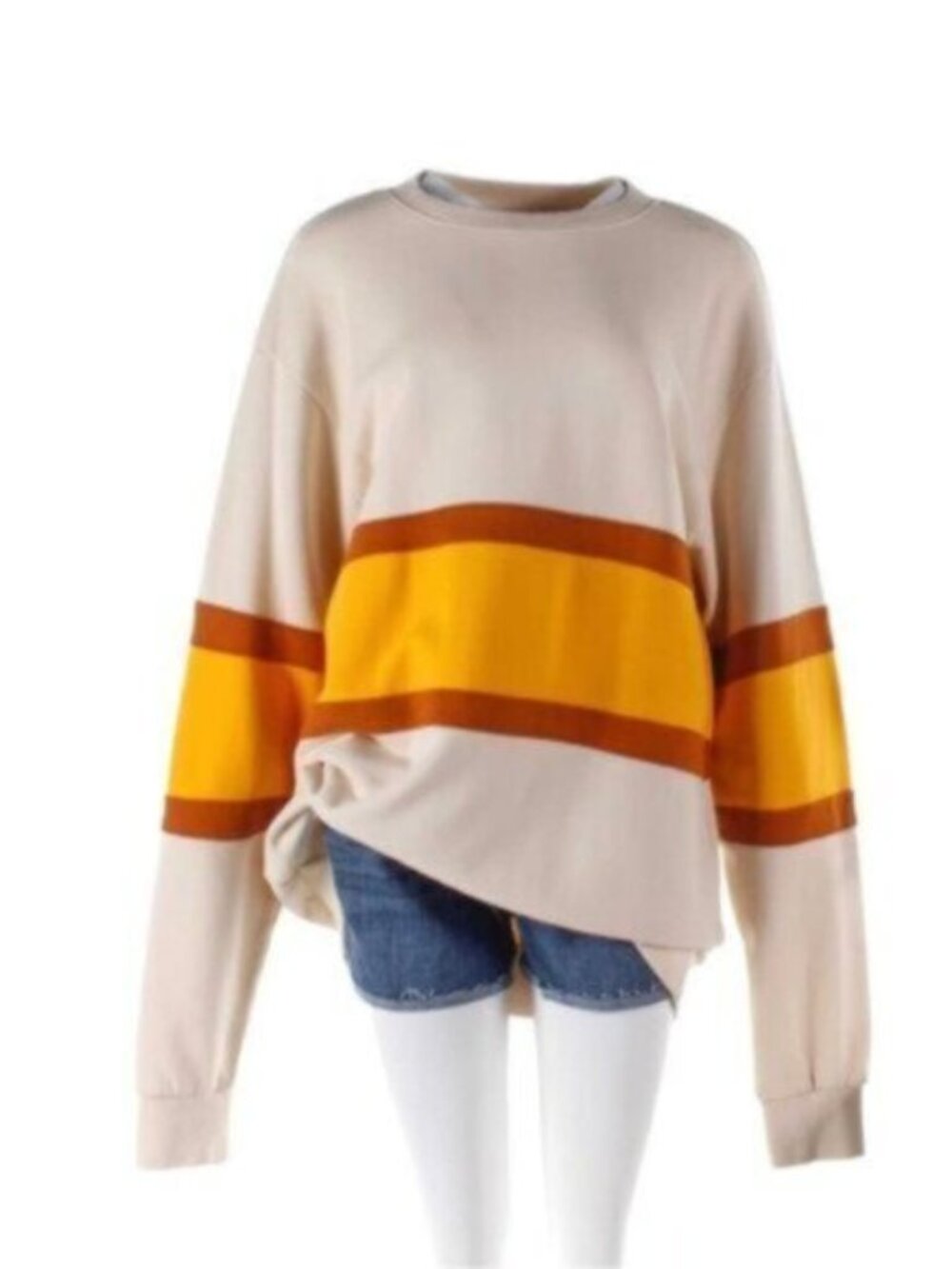 BDG Urban Outfitters Retro Colorblock Stripe Sweatshirt - Small